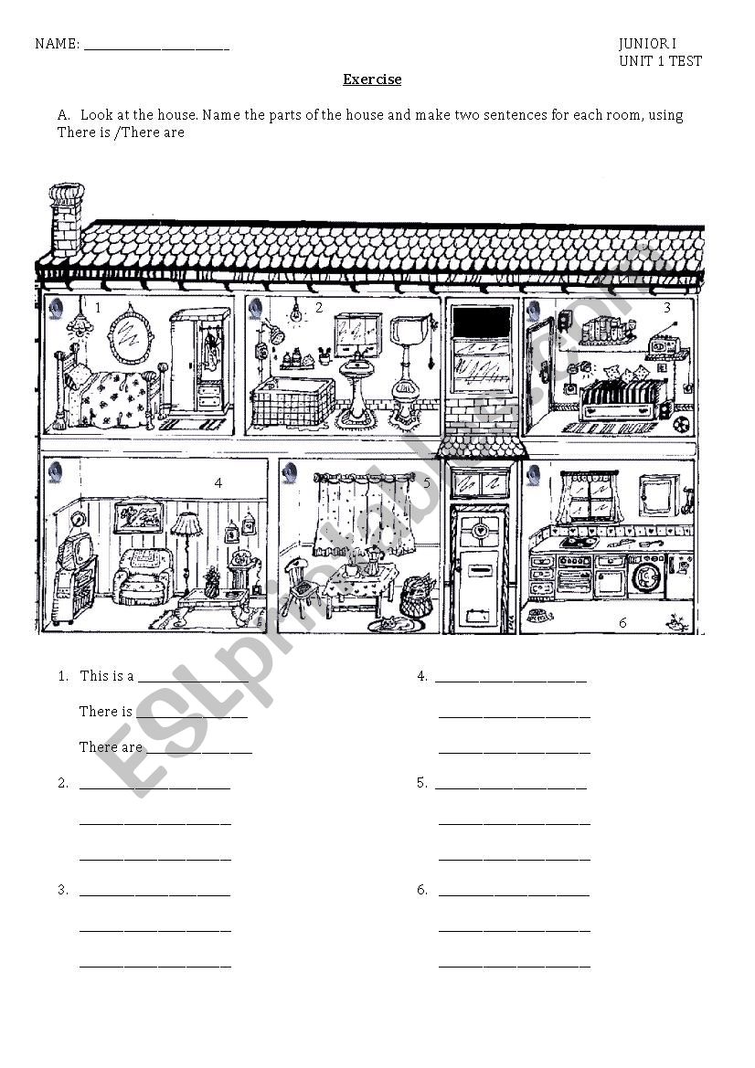 Describing the dolls house worksheet