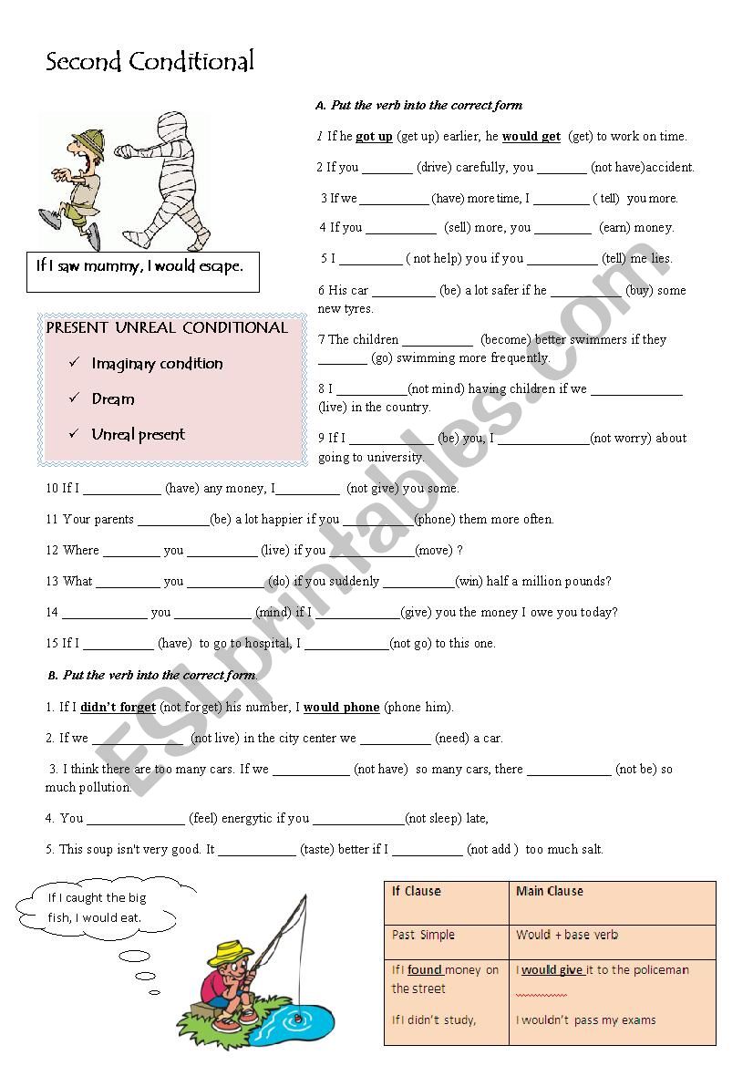 second conditional worksheet