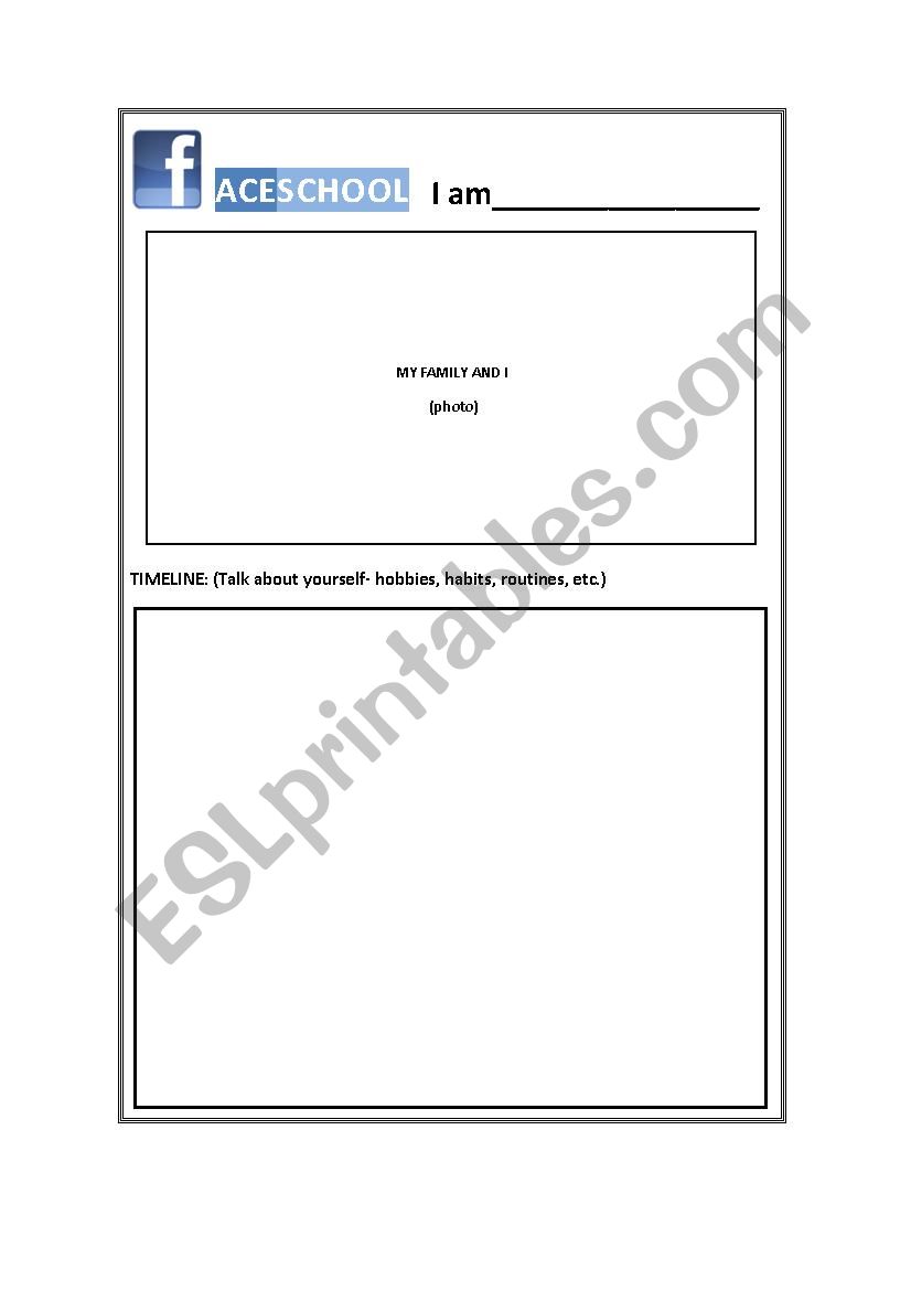 Faceschool worksheet