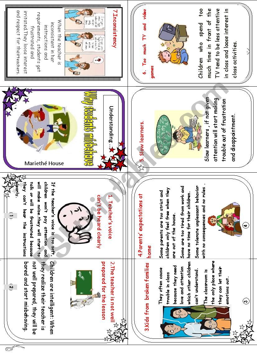 Understanding why students misbehave and some possible positive responses