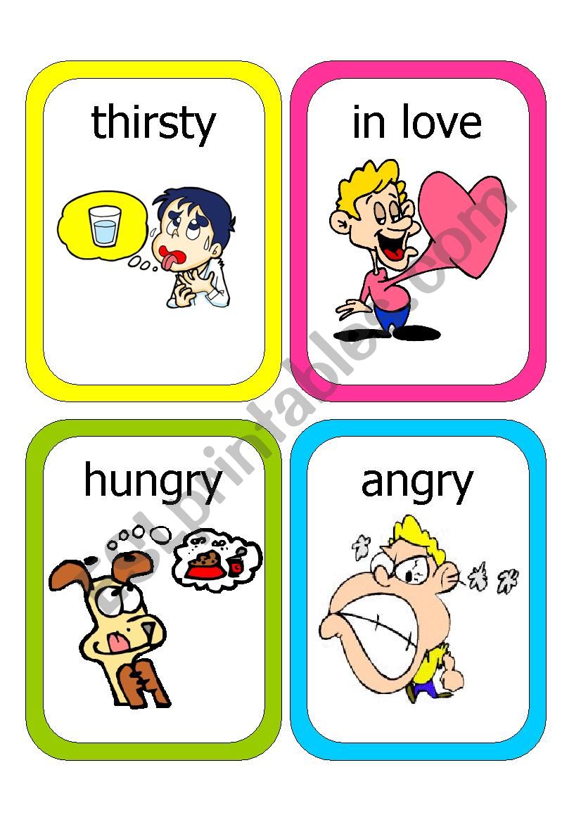 Is was very thirsty. I am hungry карточки. Feelings задания для детей. Карточка thirsty. Hungry thirsty Flashcards.