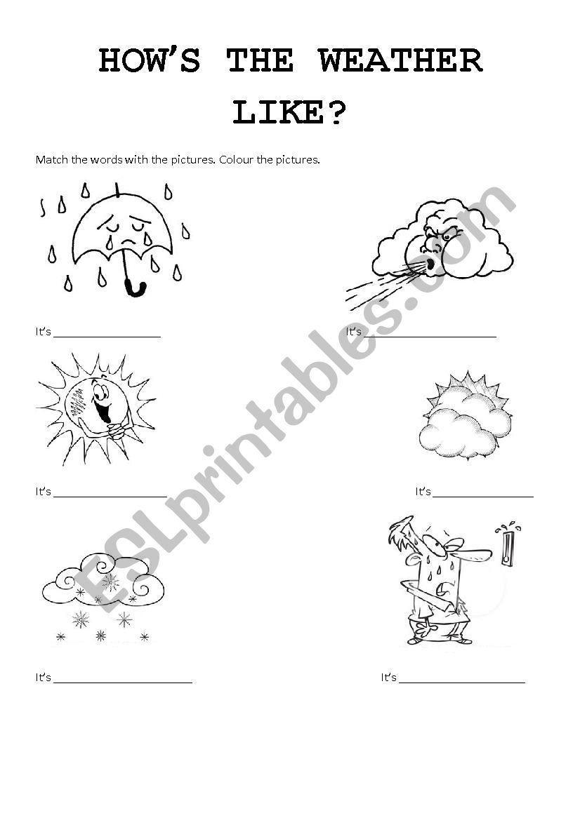 The Weather worksheet