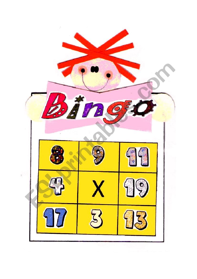 Bingo Game worksheet