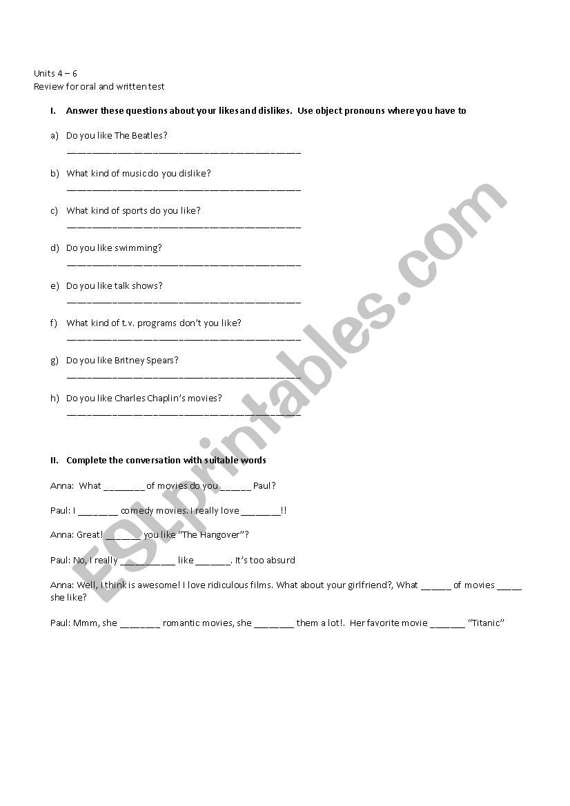 Working with present simple worksheet