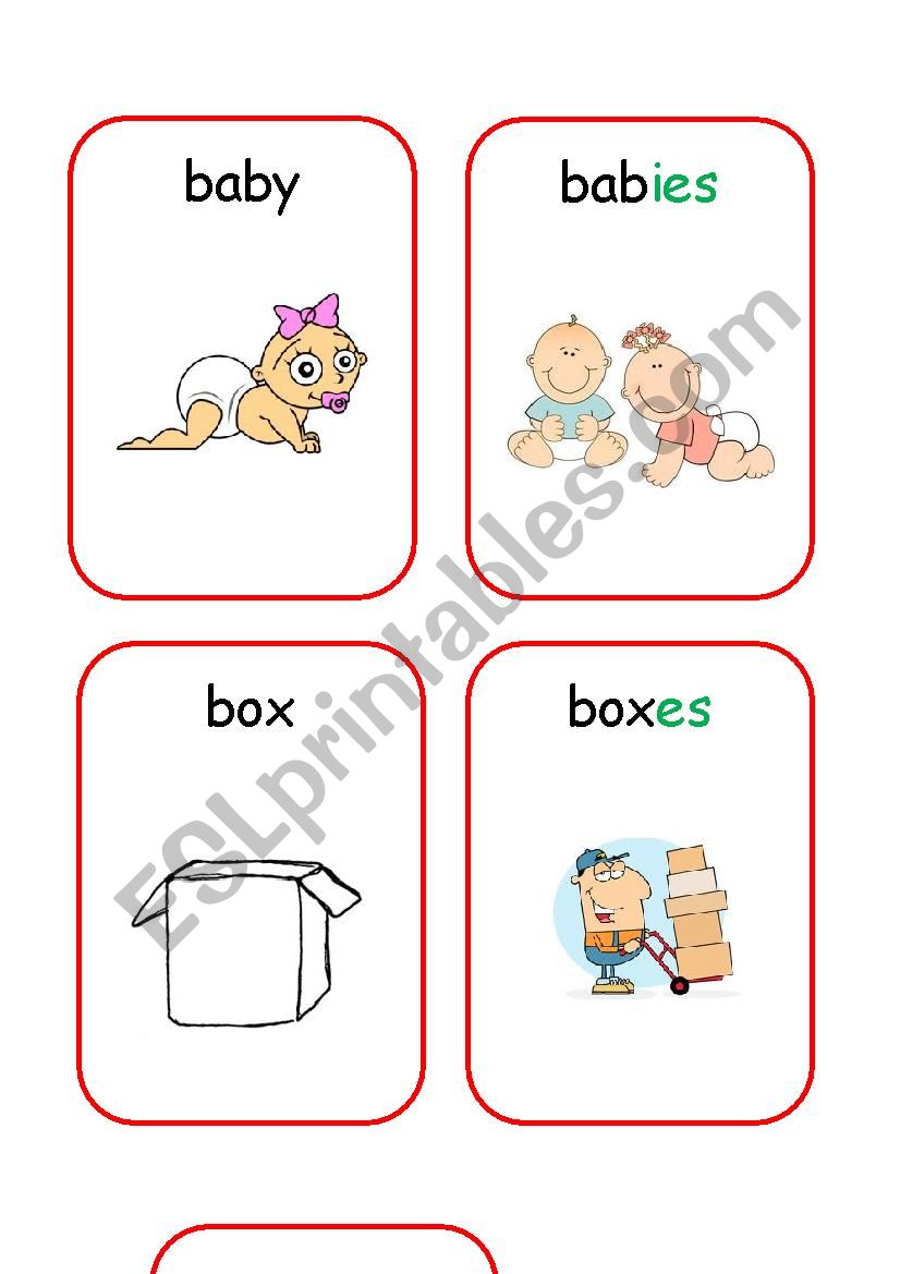 Plurals 2 worksheet