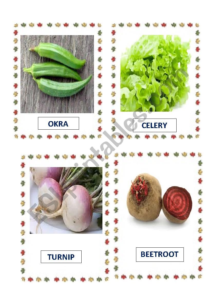 VEGETABLES PART-3 worksheet