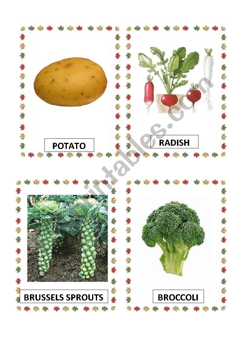 VEGETABLES PART-4 worksheet