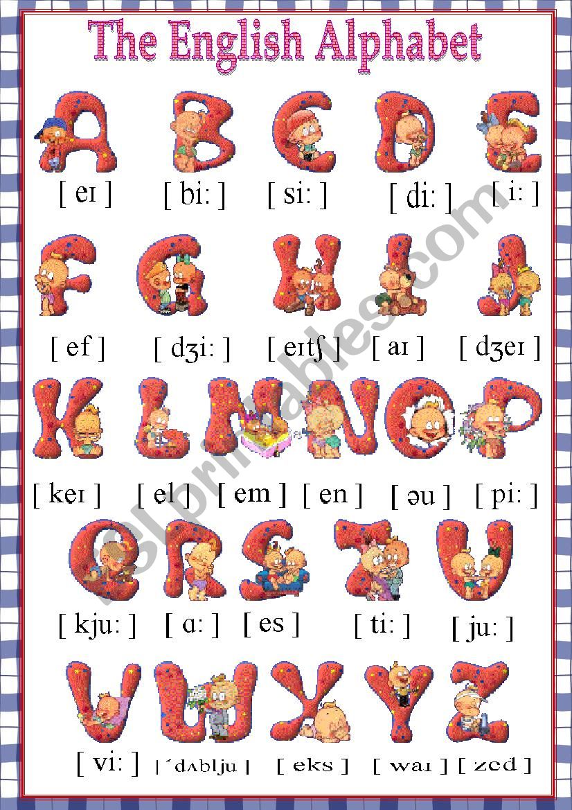 My Alphabet Poster worksheet