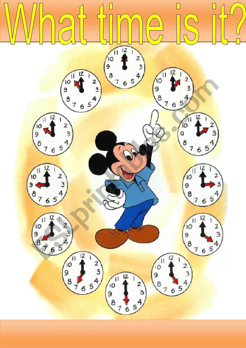 What time is it? worksheet