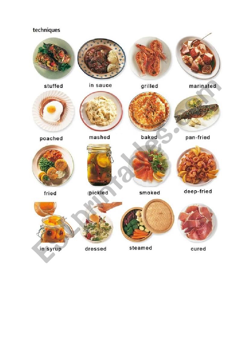 Food worksheet