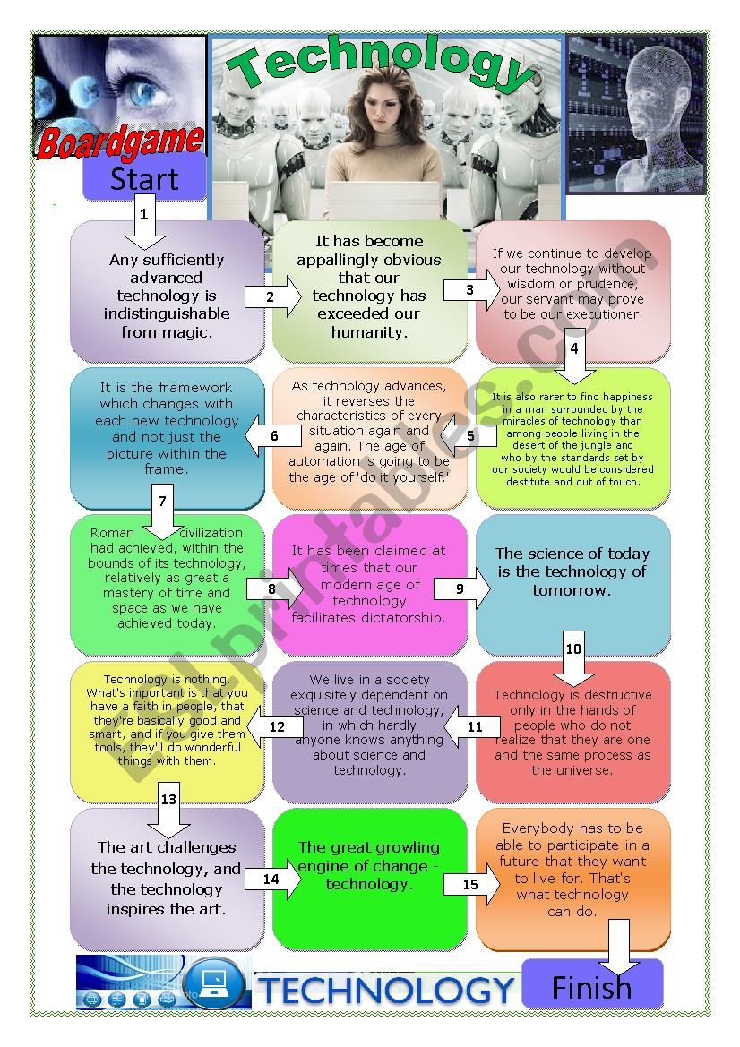 Boardgame: Technology worksheet