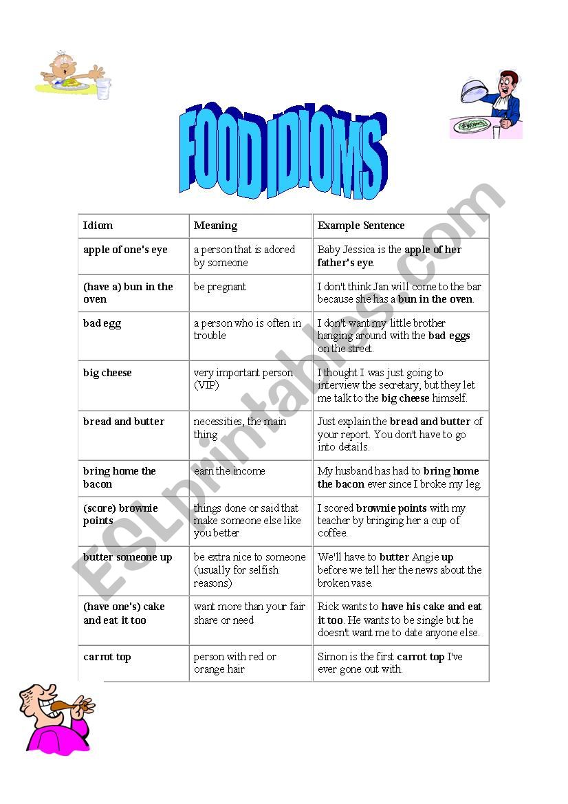 food-idioms-esl-worksheet-by-american-teacher