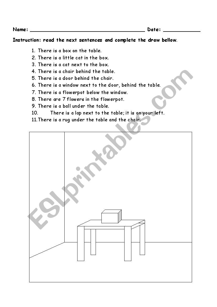 there is/are instructions to complete a draw