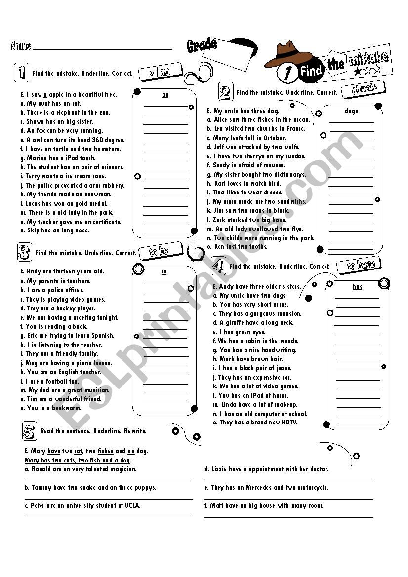 Find the Mistakes_01 (Fully Editable + Key)