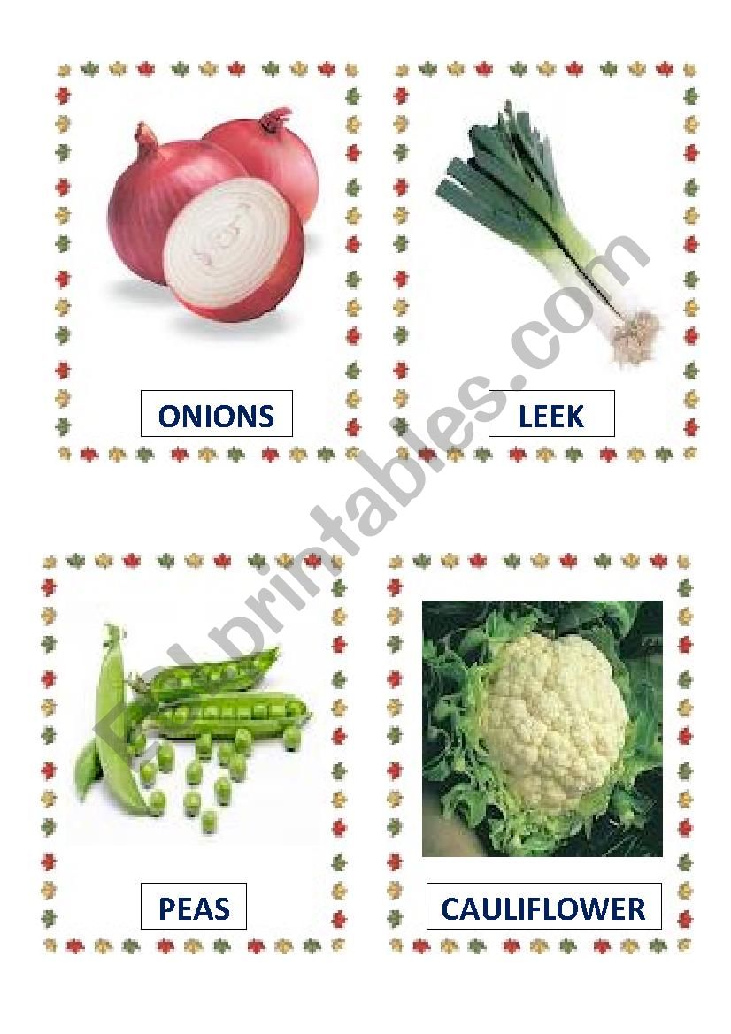 VEGETABLES PART-6 worksheet