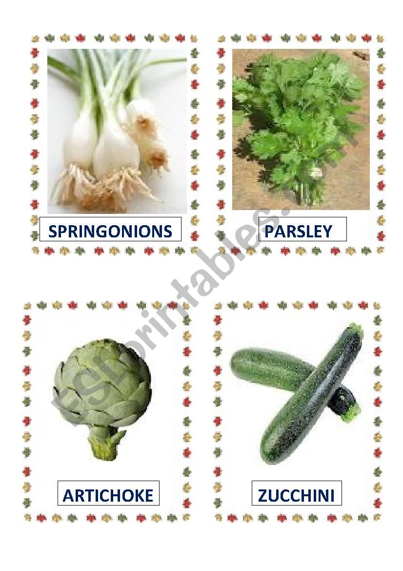 VEGETABLES PART-7 worksheet