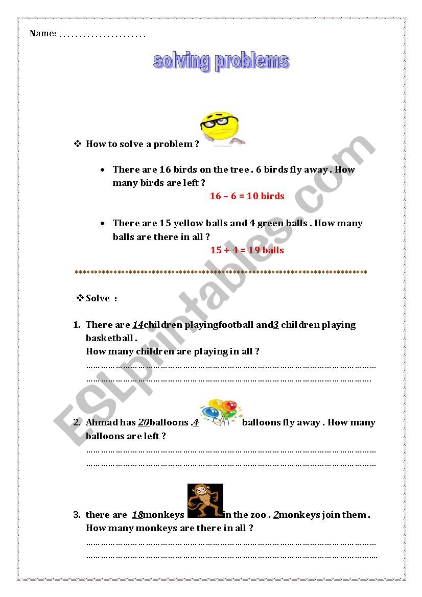 math worksheet worksheet