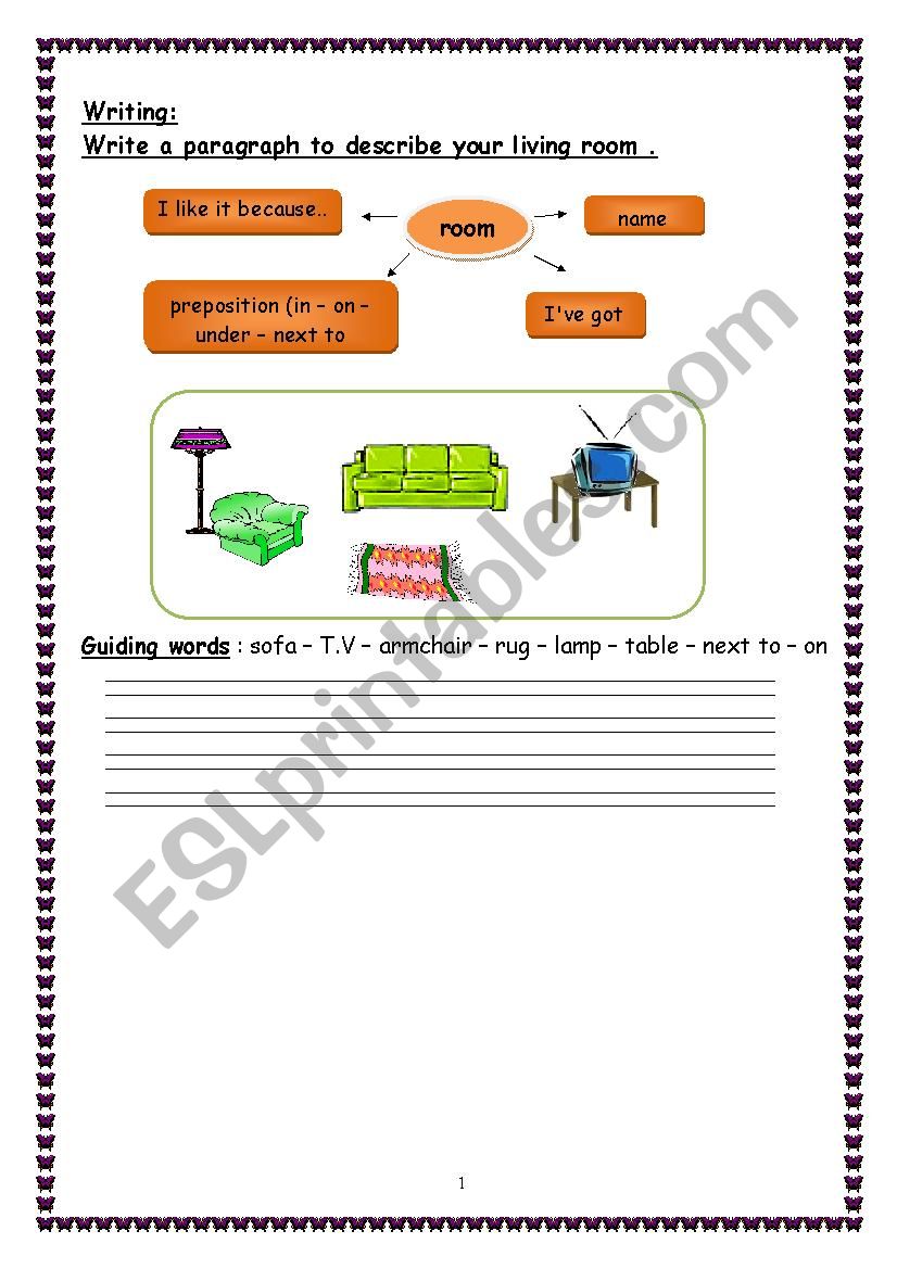 writing mindmap worksheet