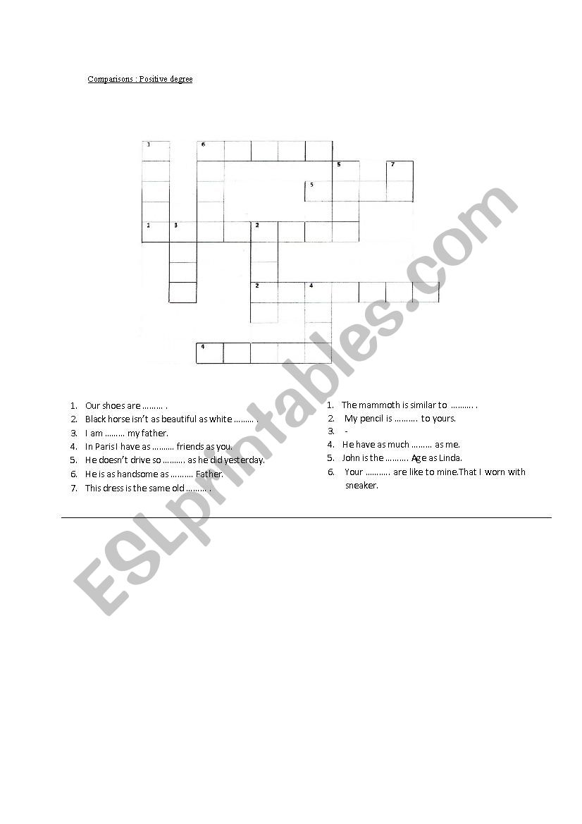 positive degree puzzle worksheet