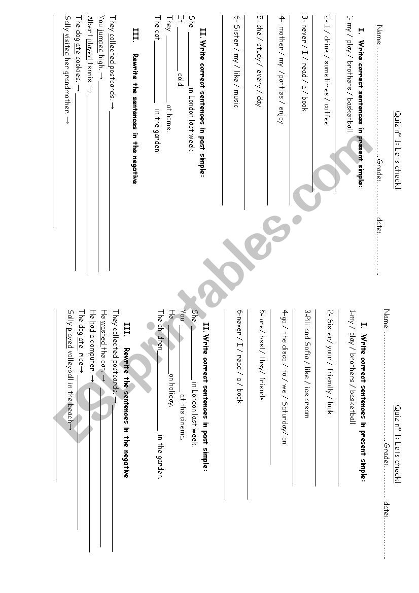 practice worksheet