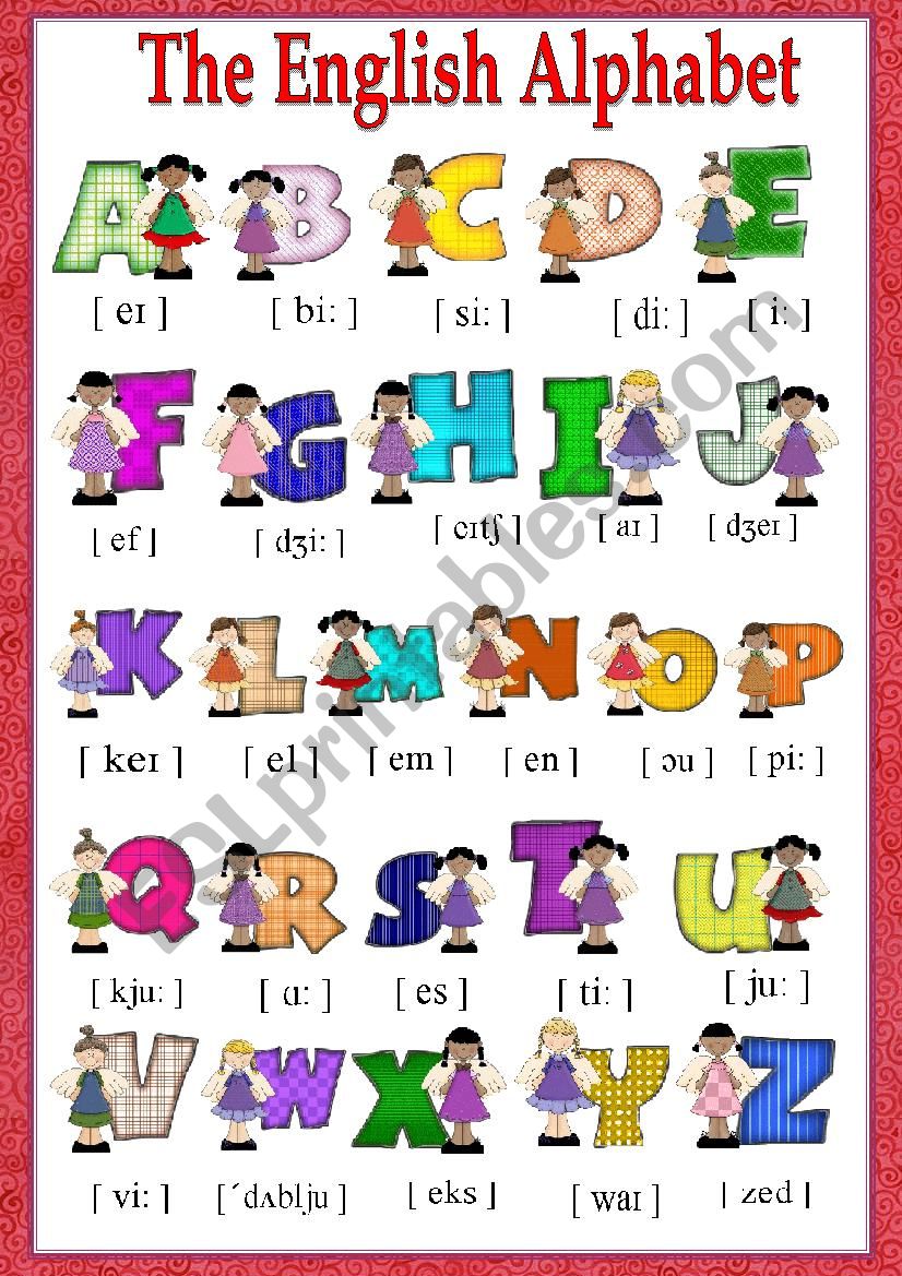 The English Alphabet worksheet