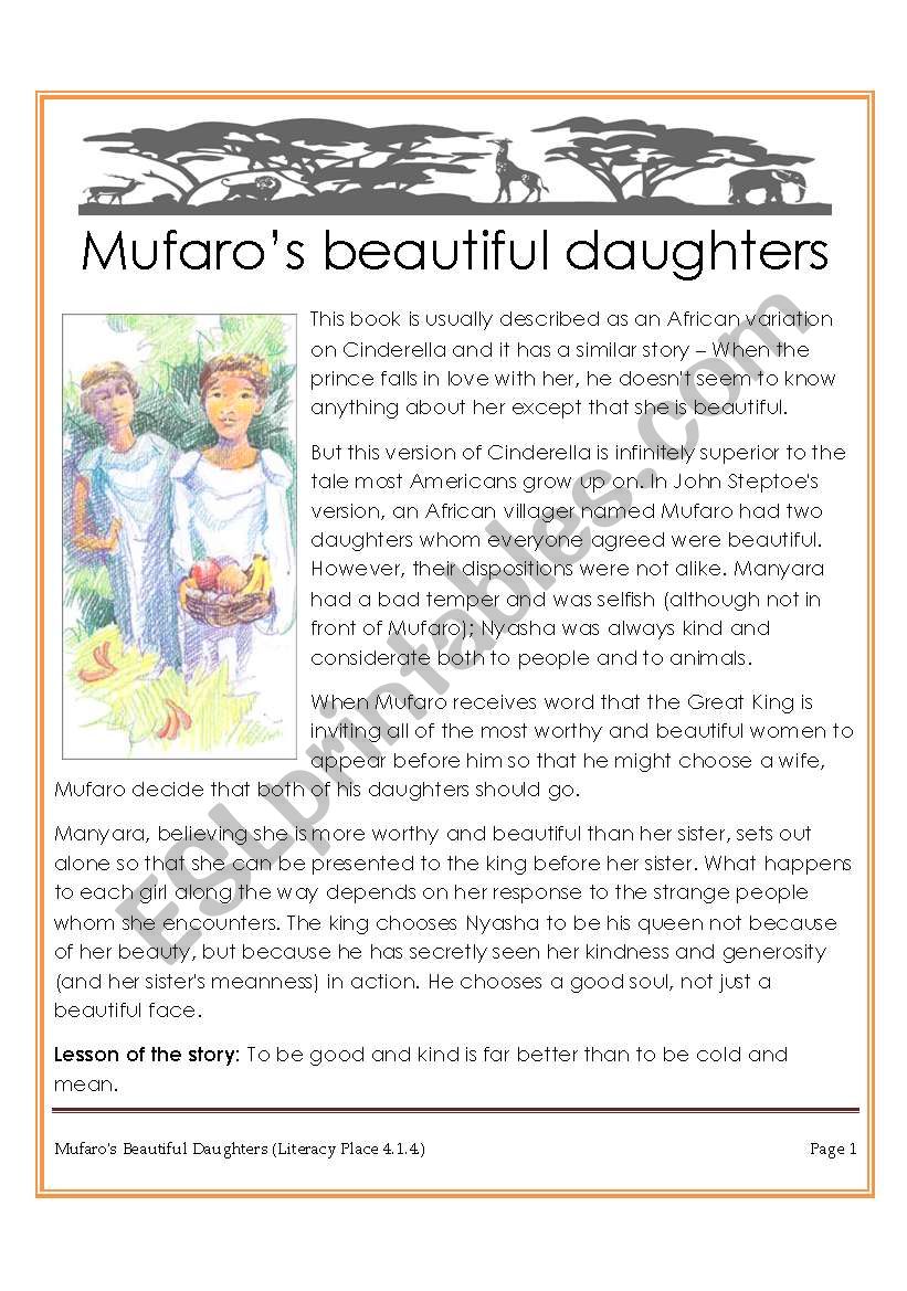 Mufaros daughters (Award-winning African version of Cinderella story)