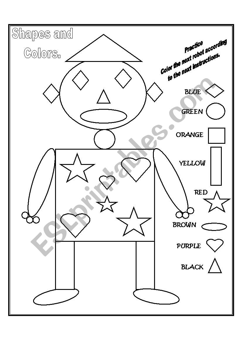 Funny Shapes 2 worksheet