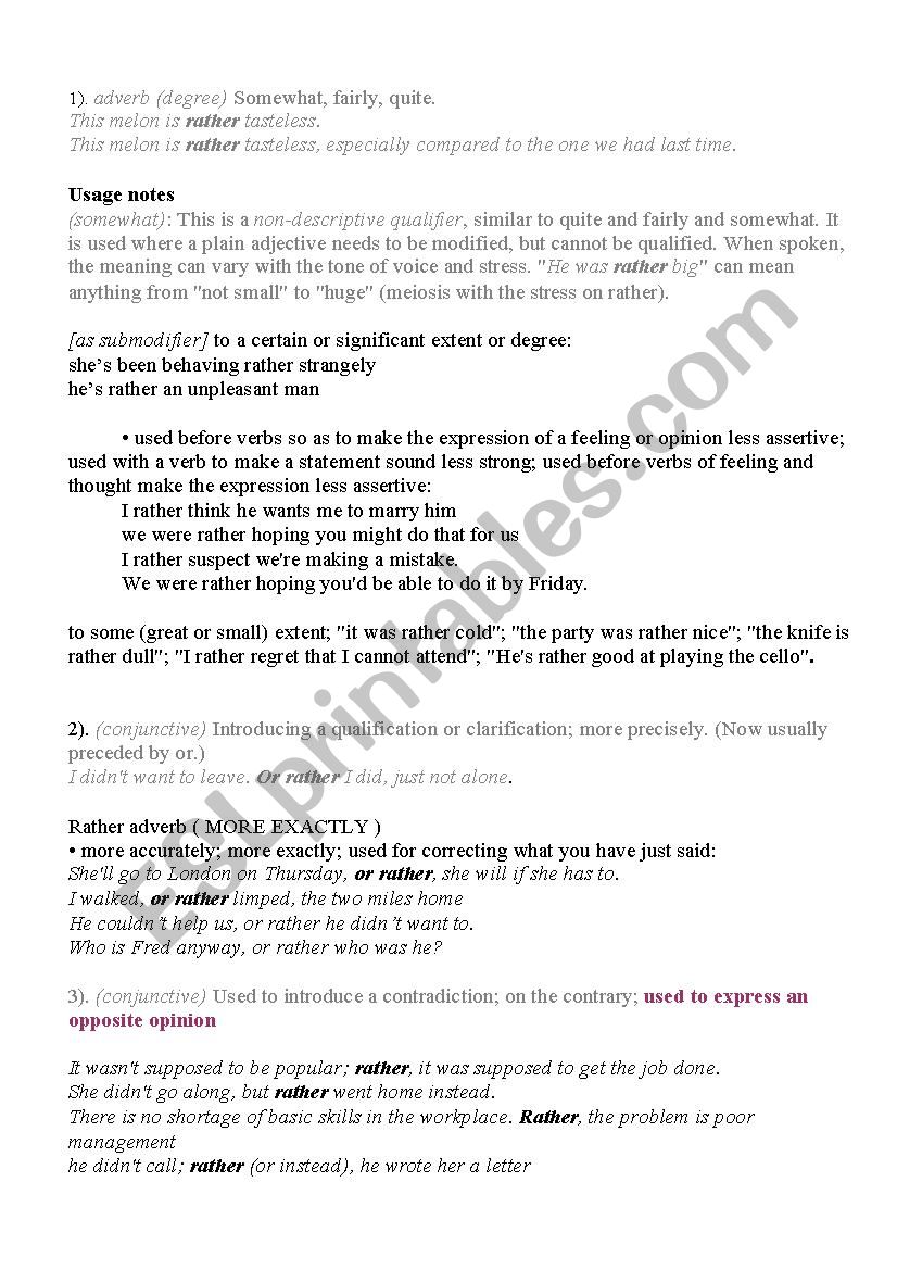 rather worksheet