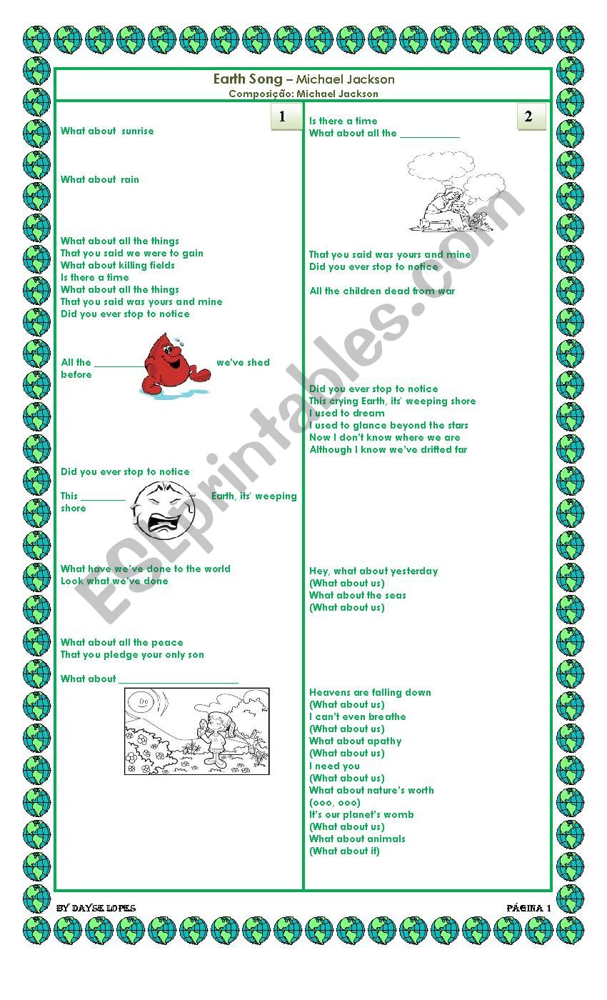 Environment _ Earth Song  Michael Jackson and exercises