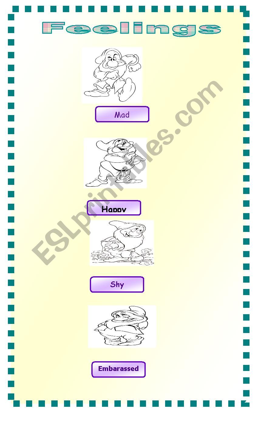 Feelings worksheet