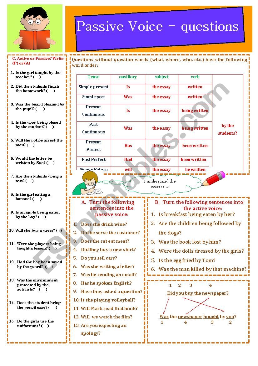 passive voice - questions (30.05.12)