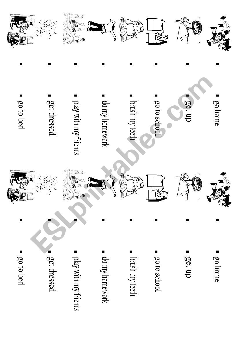 Daily Routine worksheet