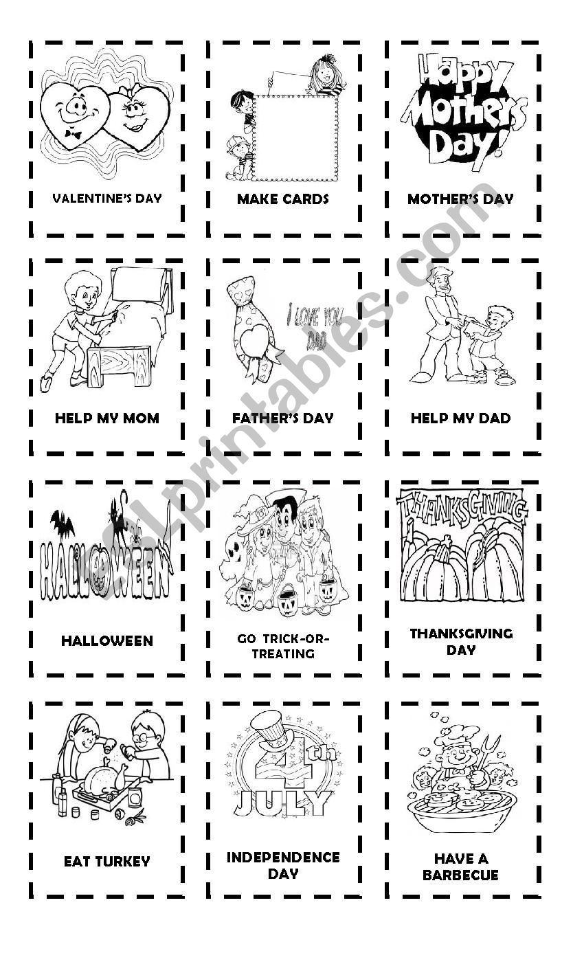 Lets Tlak about Celebrations worksheet