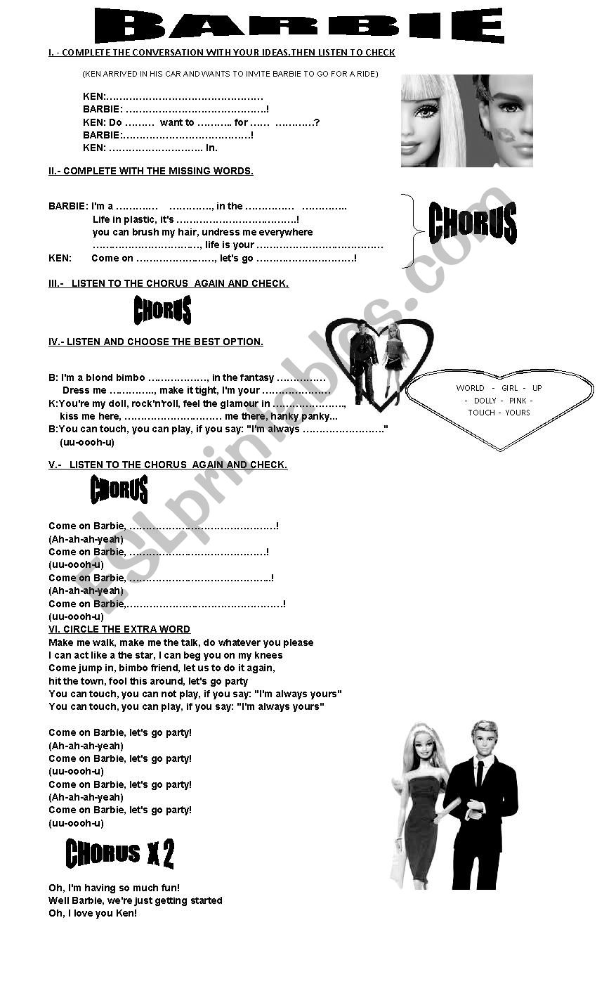 TENSES worksheet