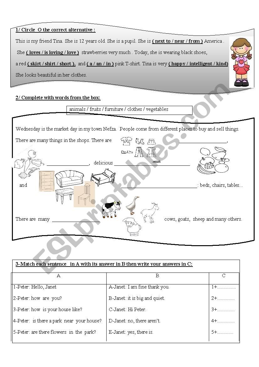 Grammar review worksheet