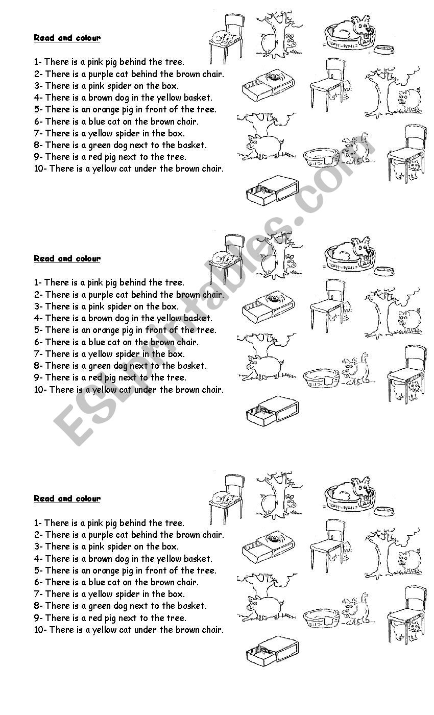 Prepositions worksheet