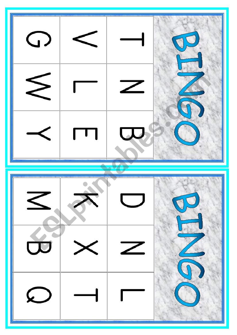 Phonics Bingo part 2 of 2 worksheet