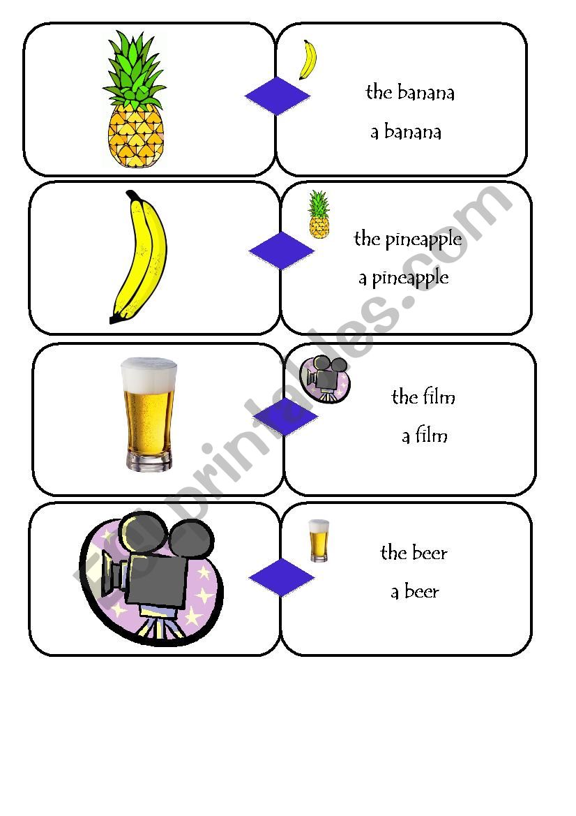 General Vocabulary Dominoes Last page and template