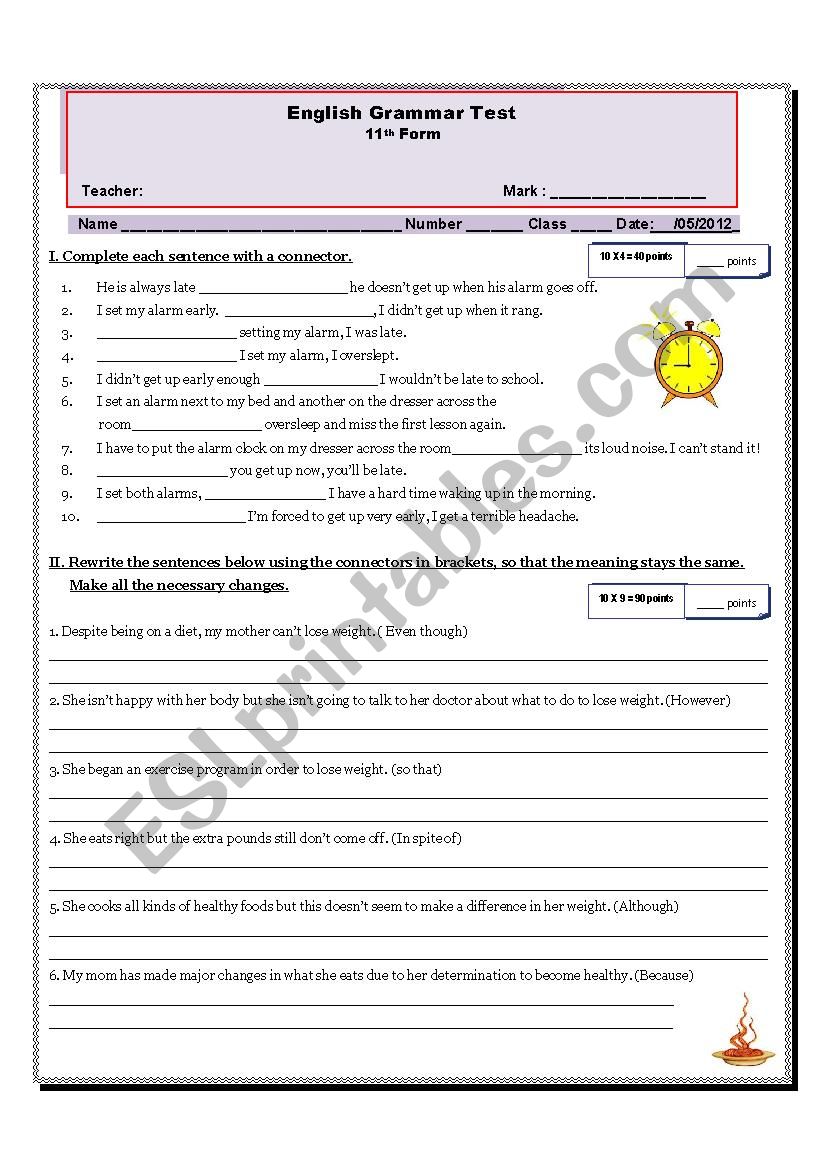 checking connectors and the causative form 