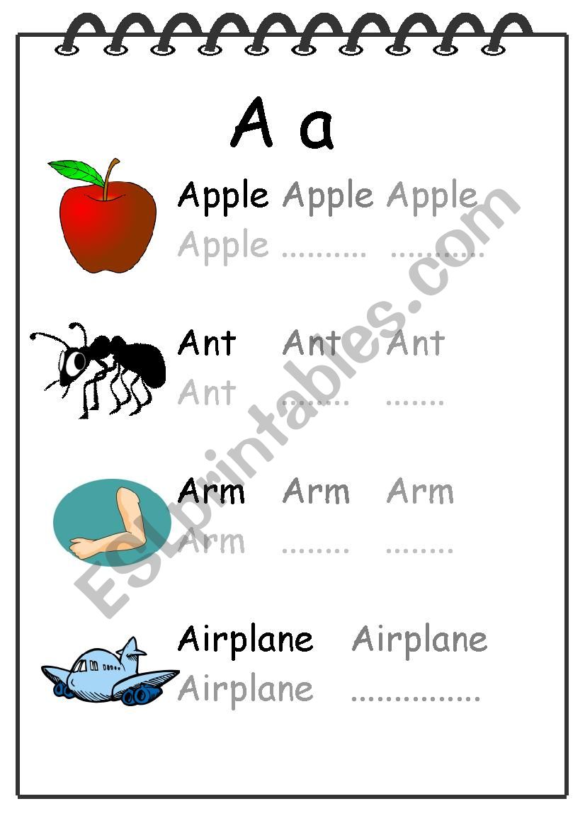 Alphabet Writing Worksheet A worksheet