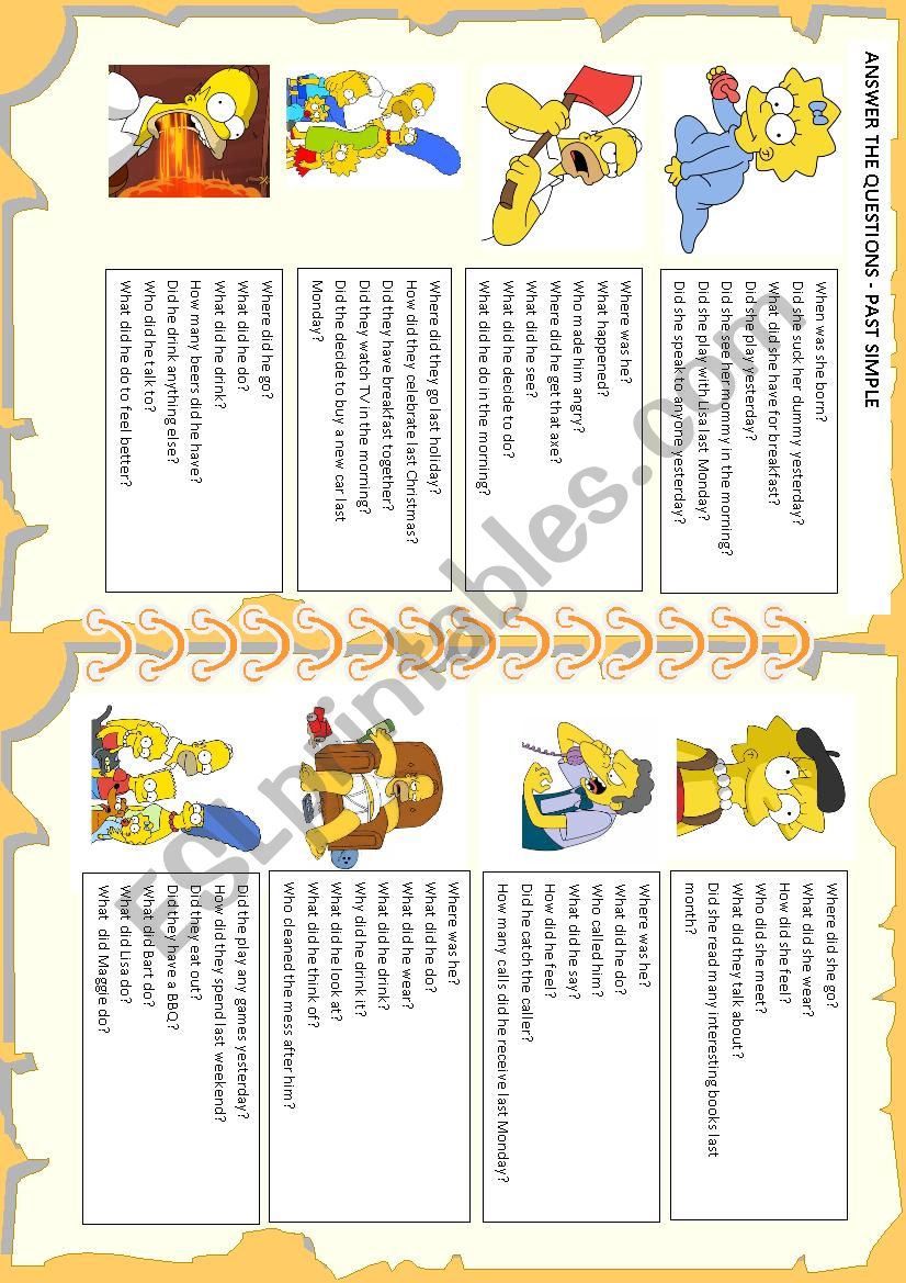 Past tense revision - conversation