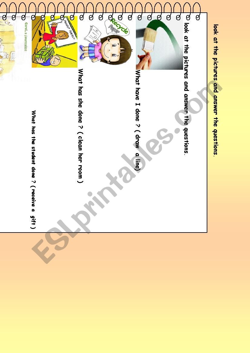 Present Perfect worksheet