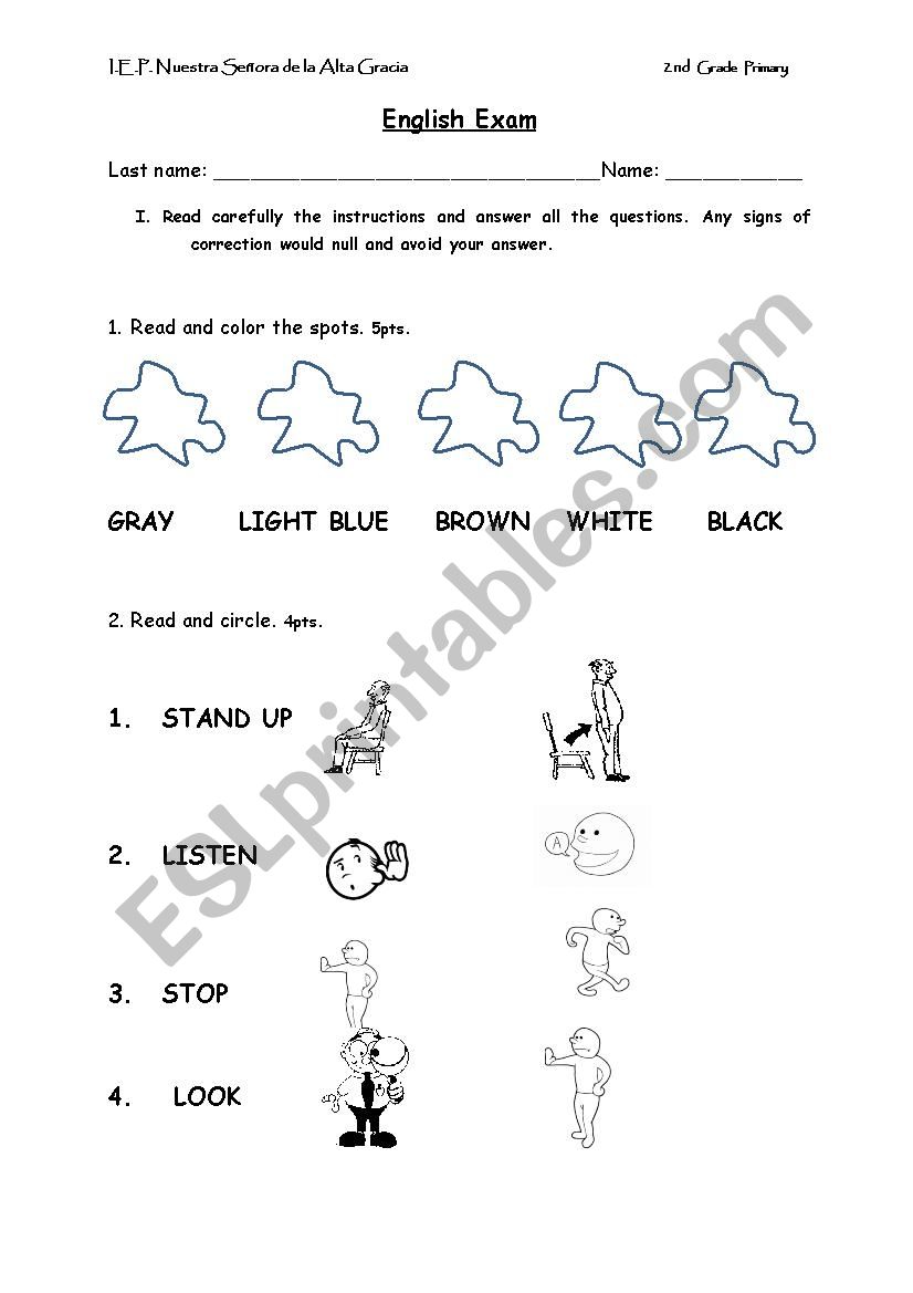 Nice Exam worksheet