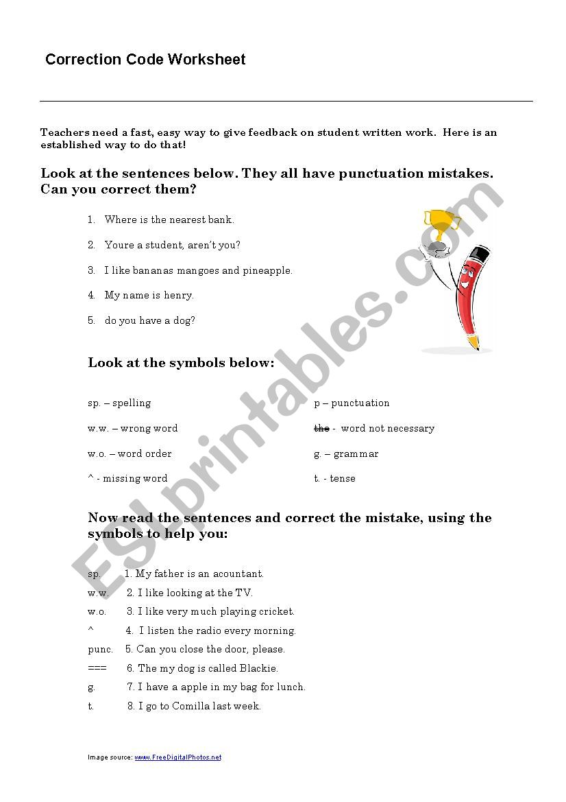 Elementary Error Correction Code and Exercise