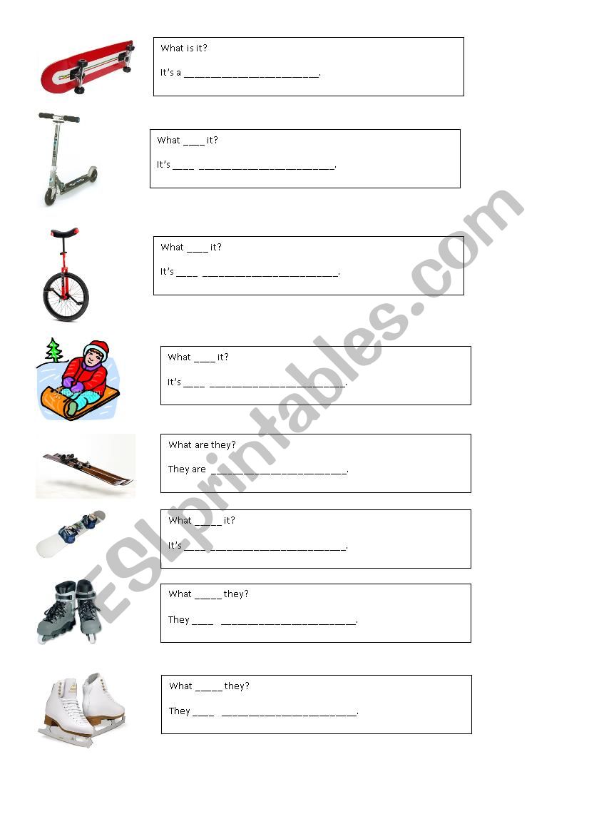 What is it? worksheet