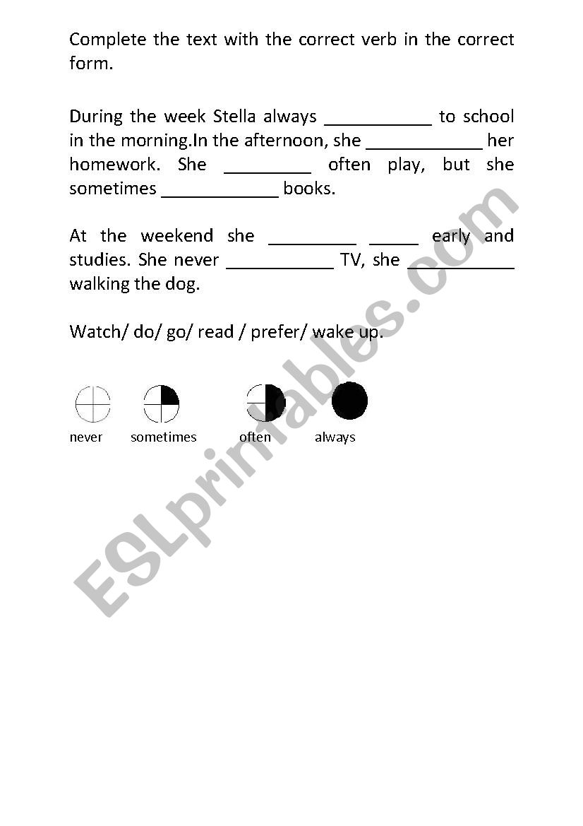 Routine worksheet