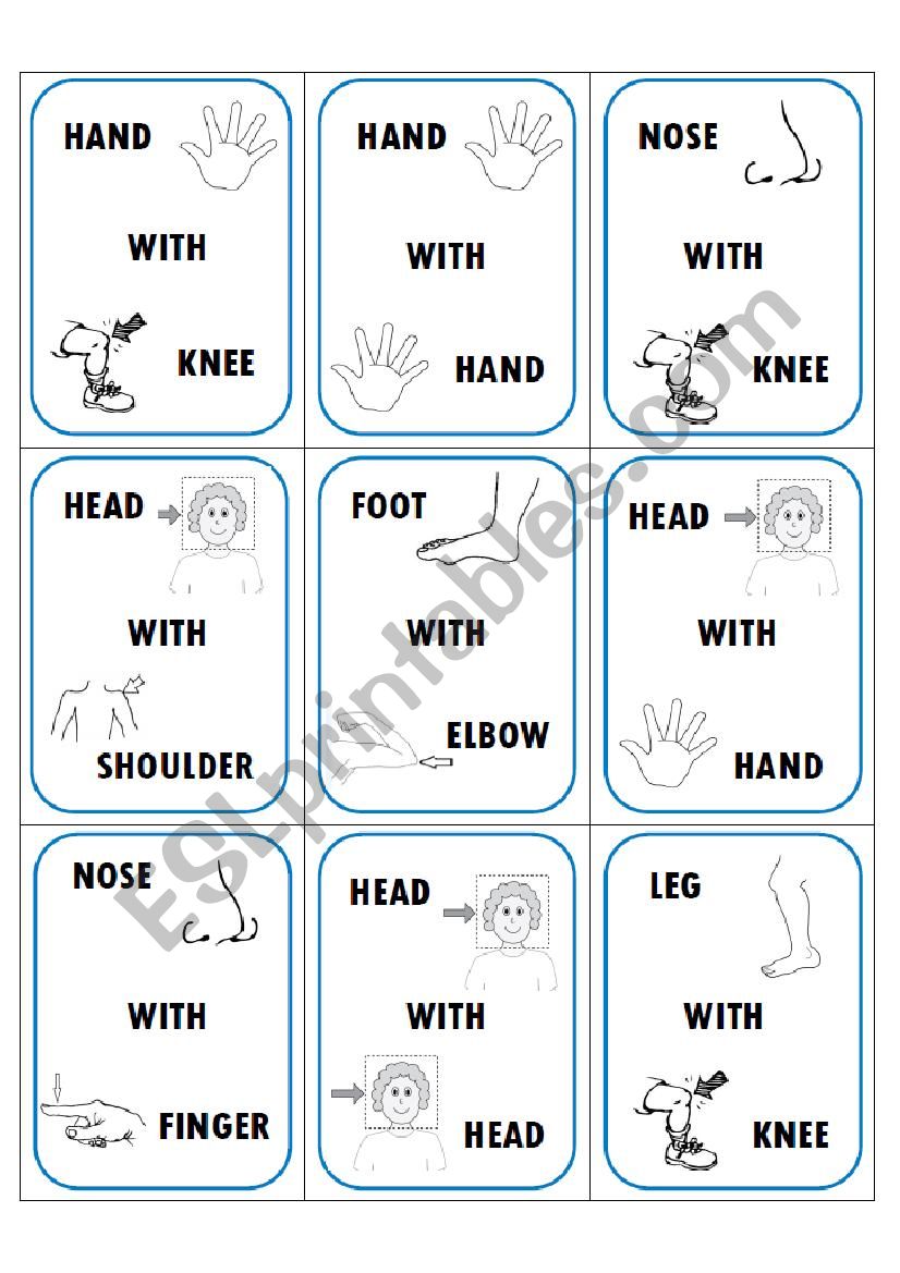 TANGLED - CARDS GAME worksheet