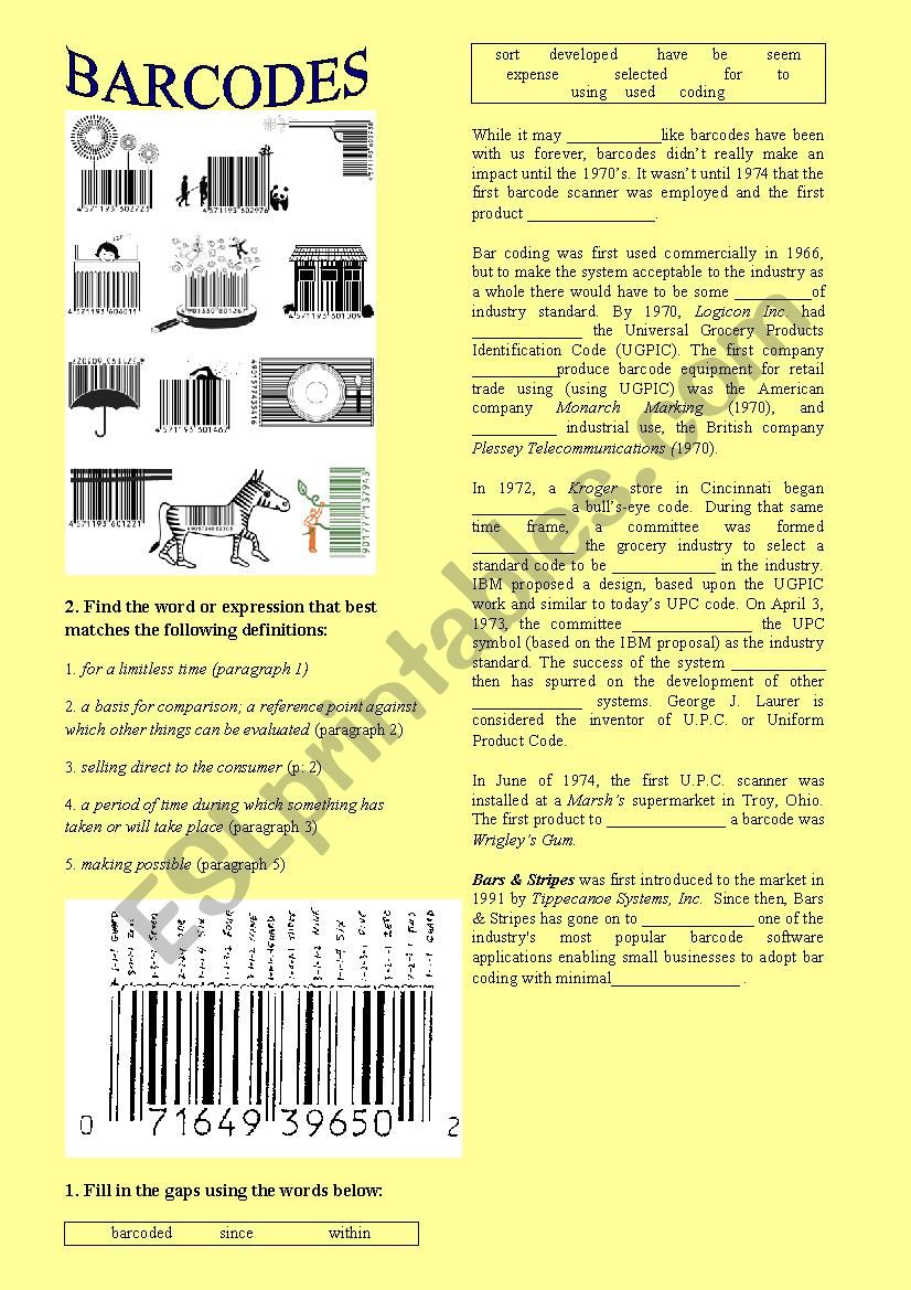 THE HISTORY OF BARCODES & QR CODES