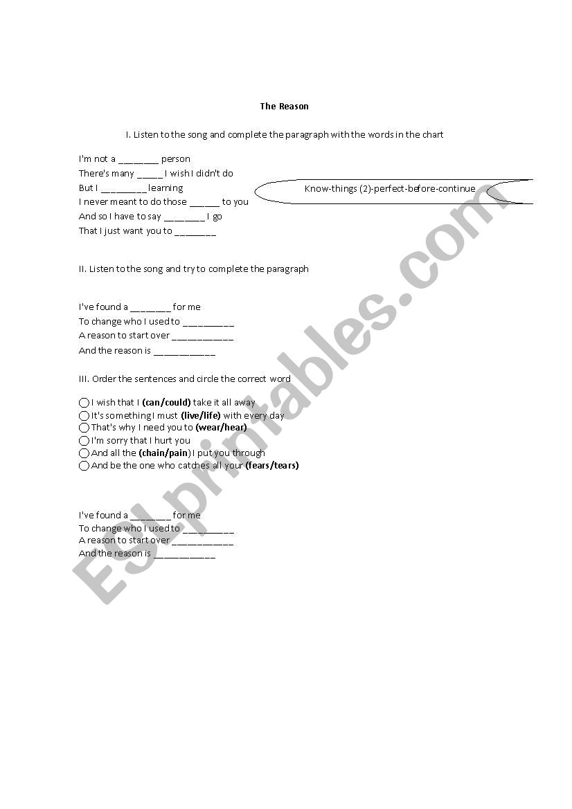 Listening activity-pop songs worksheet