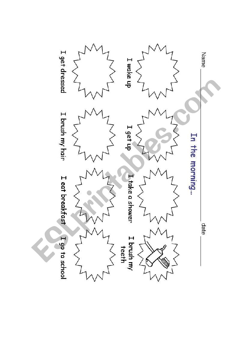 Routine (Morning) worksheet